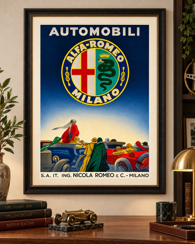 Poster alfa romeo milano - poster,